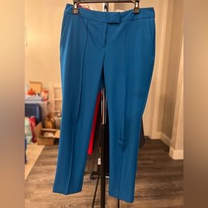 Blue Crop Dress Pant